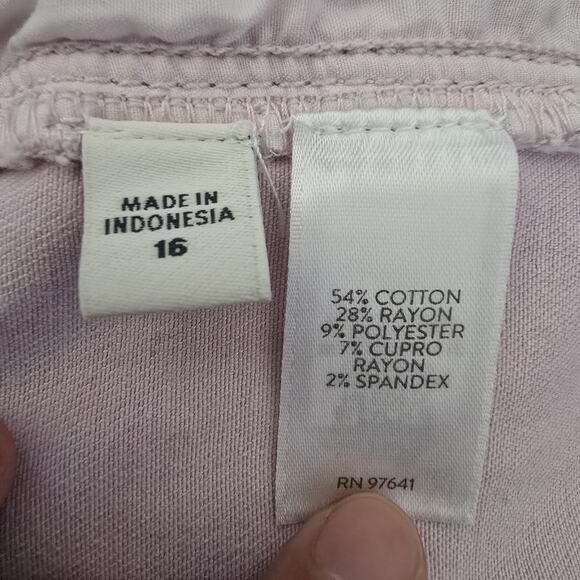 J Jill Women's Plus Sz 16 Authentic Fit Slim Ankle Lavender Denim Jeans Stretchy - Picture 4 of 9